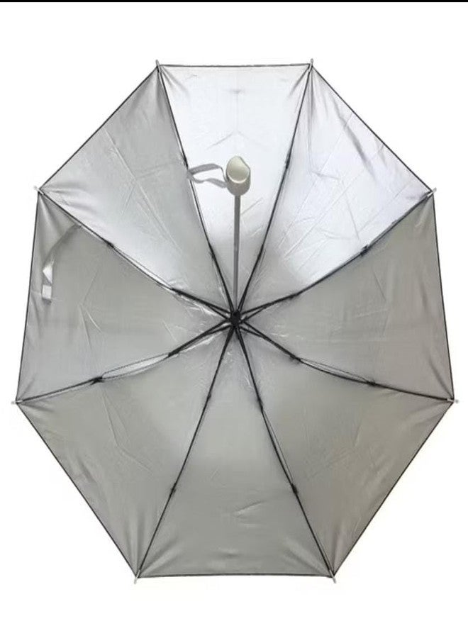 CROWNNIMREET Umbrella for Men and Women - Large 3-Fold Automatic Windproof Travel with Cover - Strong & Durable Foldable Umbrella for Rain and Sun (Adult Desgin3) Random Color Random Design - Image 2